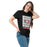 Woman wearing Odessa High School Bronchos Black Classic Unisex T-shirt 235