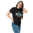 Woman wearing Reagan High School Rattlers Black Classic Unisex T-shirt 202