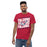Man wearing Tompkins High School Falcons Red Classic Unisex T-shirt 223