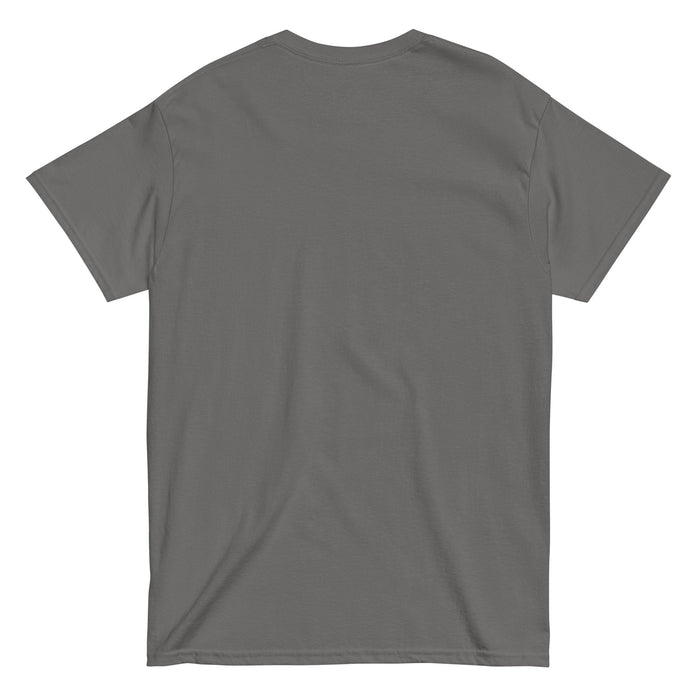 Back view of Spring High School Lions Dark Grey Classic Unisex T-shirt 209