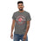 Man wearing North Shore High School Mustangs Dark Grey Classic Unisex T-shirt 201