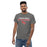 Man wearing North Shore High School Mustangs Dark Grey Classic Unisex T-shirt 222