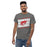 Man wearing Odessa High School Bronchos Dark Grey Classic Unisex T-shirt 223