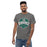 Man wearing Reagan High School Rattlers Dark Grey Classic Unisex T-shirt 209