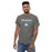 Man wearing Reagan High School Rattlers Dark Grey Classic Unisex T-shirt 222