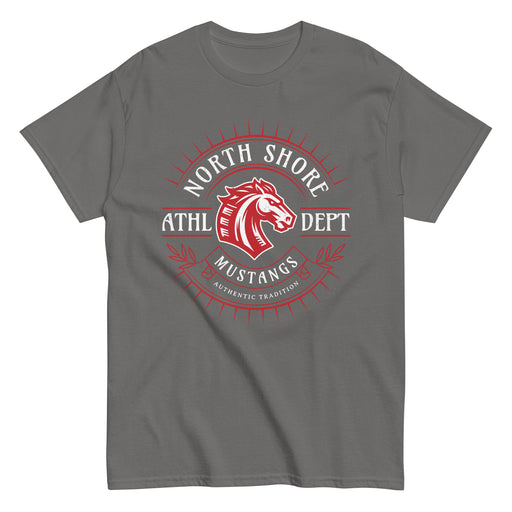 North Shore High School Mustangs Dark Grey Classic Unisex T-shirt 201