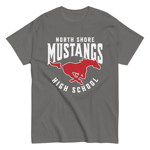 North Shore High School Mustangs Dark Grey Classic Unisex T-shirt 213