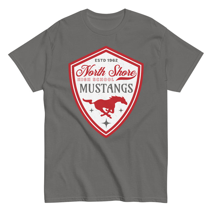 North Shore High School Mustangs Dark Grey Classic Unisex T-shirt 225