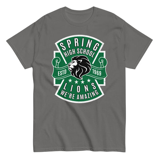 Spring High School Lions Dark Grey Classic Unisex T-shirt 207