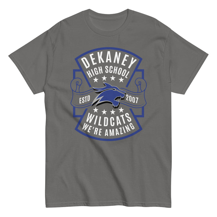 Dekaney High School Wildcats Charcoal Grey Classic Unisex T-shirt 207