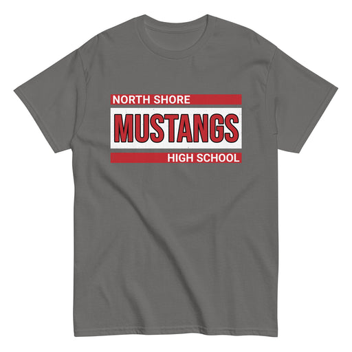 North Shore High School Mustangs Dark Grey Classic Unisex T-shirt 098