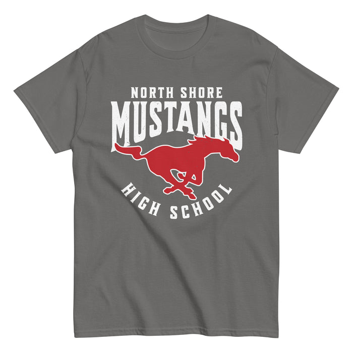North Shore High School Mustangs Dark Grey Classic Unisex T-shirt 213