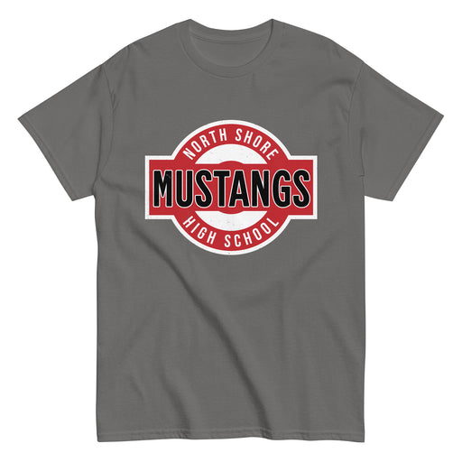 North Shore High School Mustangs Dark Grey Classic Unisex T-shirt 011