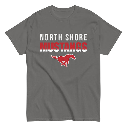 North Shore High School Mustangs Dark Grey Classic Unisex T-shirt 024