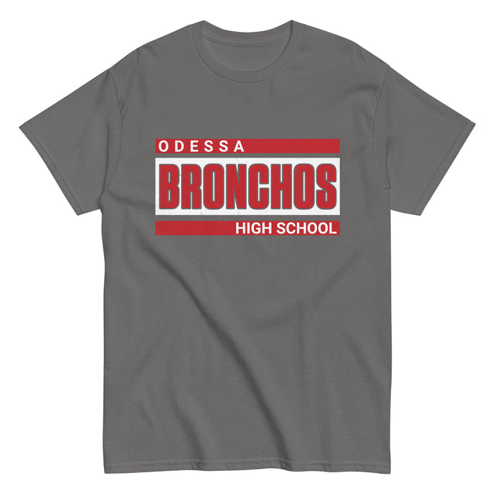 Odessa High School Bronchos Dark Grey Classic Unisex T-shirt 098