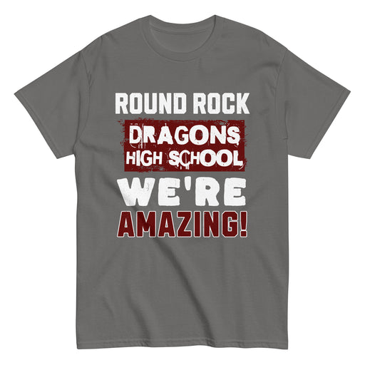 Round Rock High School Dragons Dark Grey Classic Unisex T-shirt 231