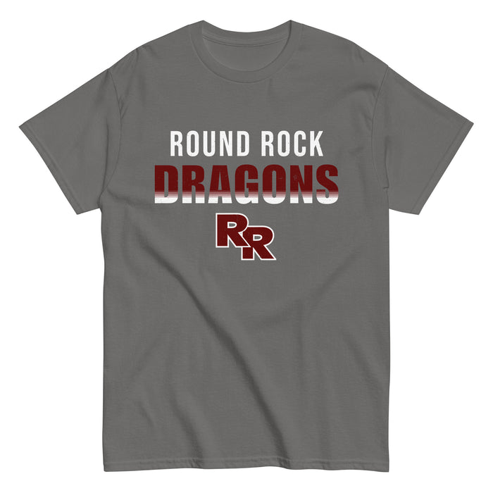 Round Rock High School Dragons Dark Grey Classic Unisex T-shirt 024