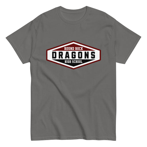 Round Rock High School Dragons Dark Grey Classic Unisex T-shirt 009
