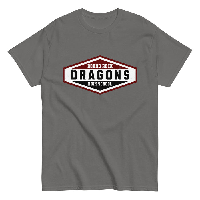 Round Rock High School Dragons Dark Grey Classic Unisex T-shirt 009