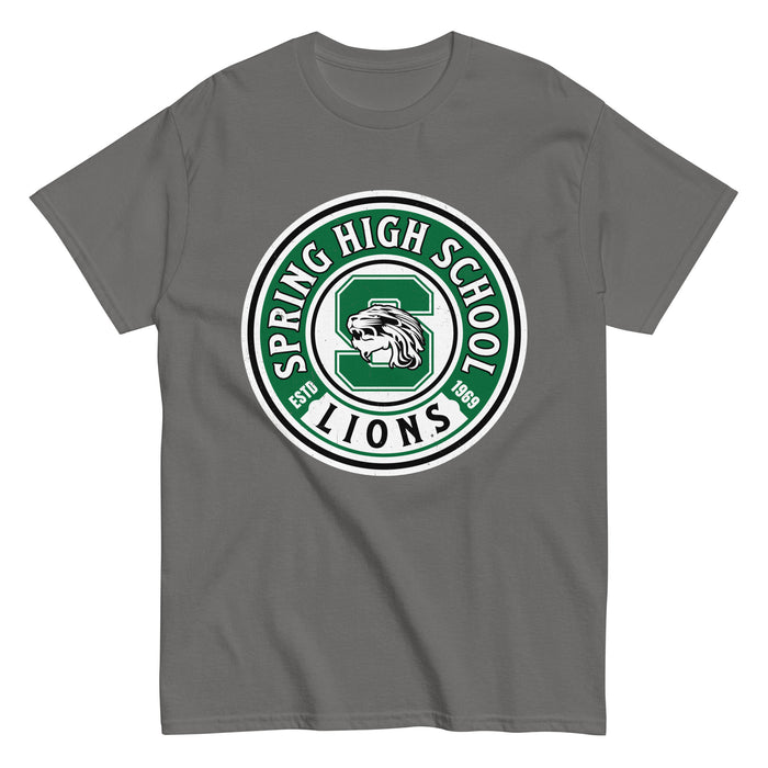 Spring High School Lions Dark Grey Classic Unisex T-shirt 220
