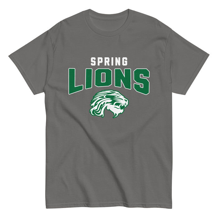 Spring High School Lions Dark Grey Classic Unisex T-shirt 234