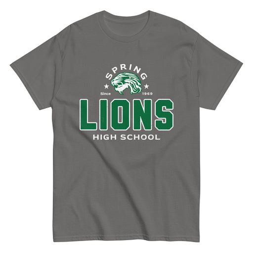 Spring High School Lions Dark Grey Classic Unisex T-shirt 222