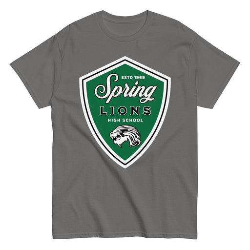 Spring High School Lions Dark Grey Classic Unisex T-shirt 225
