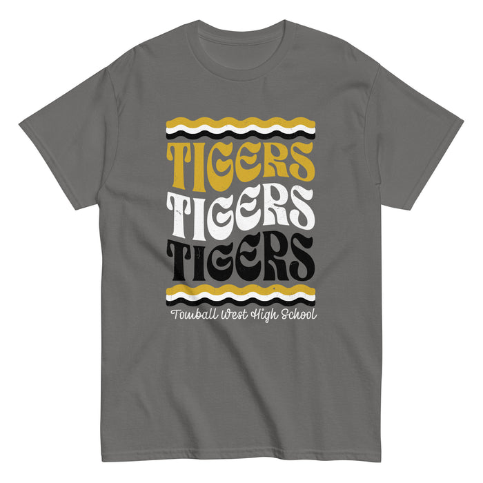 Tomball West High School Tigers Dark Grey Classic Unisex T-shirt 227