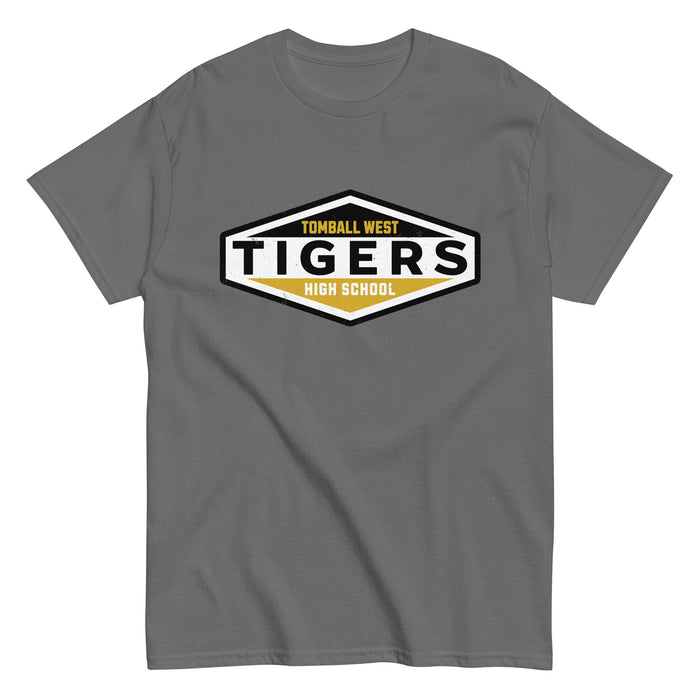 Tomball West High School Tigers Dark Grey Classic Unisex T-shirt 009