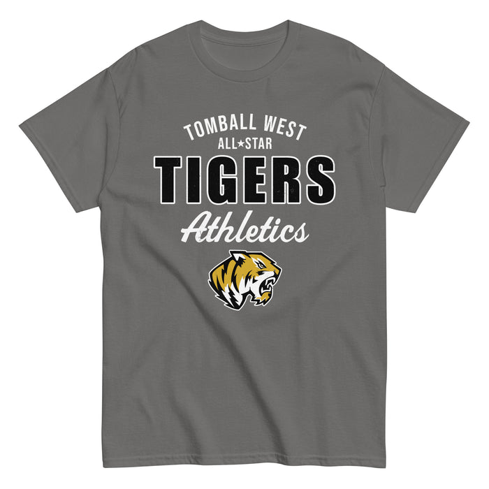 Tomball West High School Tigers Dark Grey Classic Unisex T-shirt 034