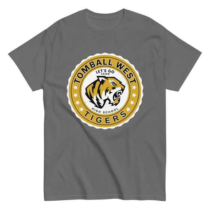 Tomball West High School Tigers Dark Grey Classic Unisex T-shirt 216