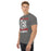 Side view of North Shore High School Mustangs Dark Grey Classic Unisex T-shirt 205