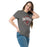 Woman wearing Odessa High School Bronchos Dark Grey Classic Unisex T-shirt 211