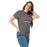 Woman wearing Odessa High School Bronchos Dark Grey Classic Unisex T-shirt 217