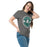 Woman wearing Reagan High School Rattlers Dark Grey Classic Unisex T-shirt 203