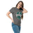 Woman wearing Reagan High School Rattlers Dark Grey Classic Unisex T-shirt 209