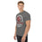 Side view of Round Rock High School Dragons Dark Grey Classic Unisex T-shirt 206