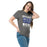 Woman wearing Dekaney High School Wildcats Charcoal Grey Classic Unisex T-shirt 231
