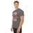 Man wearing North Shore High School Mustangs Dark Grey Classic Unisex T-shirt 207