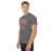 Man wearing North Shore High School Mustangs Dark Grey Classic Unisex T-shirt 201