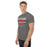 Man wearing North Shore High School Mustangs Dark Grey Classic Unisex T-shirt 024
