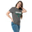 Woman wearing Reagan High School Rattlers Dark Grey Classic Unisex T-shirt 049