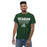 Front view Man wearing Reagan High School Rattlers Forest Green Classic Unisex T-shirt 003