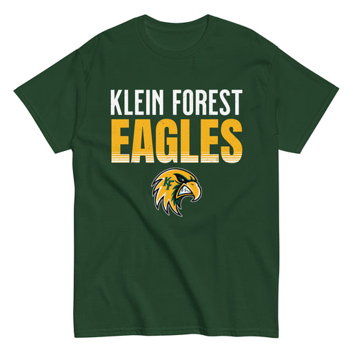 Klein Forest High School Golden Eagles Classic Unisex Forest Green T-shirt 024