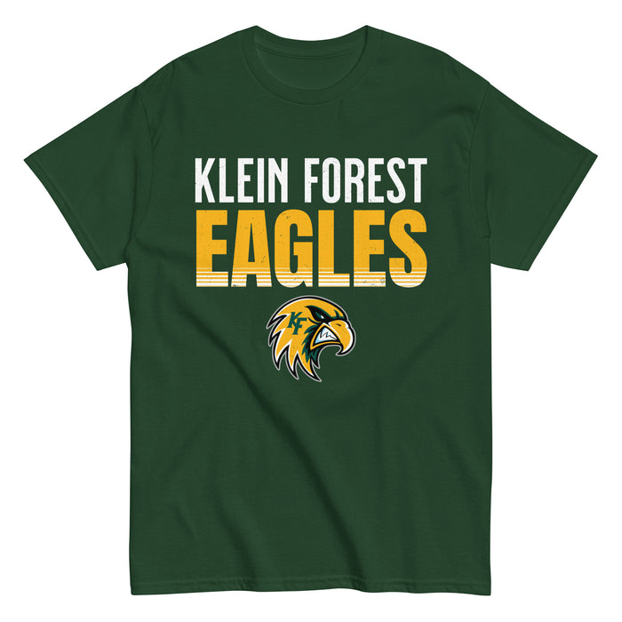 Klein Forest High School Golden Eagles Classic Unisex Forest Green T-shirt 024