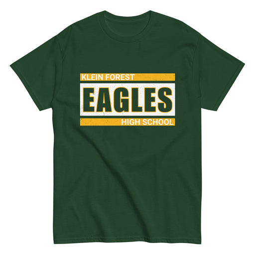 Klein Forest High School Golden Eagles Classic Unisex Forest Green T-shirt 098
