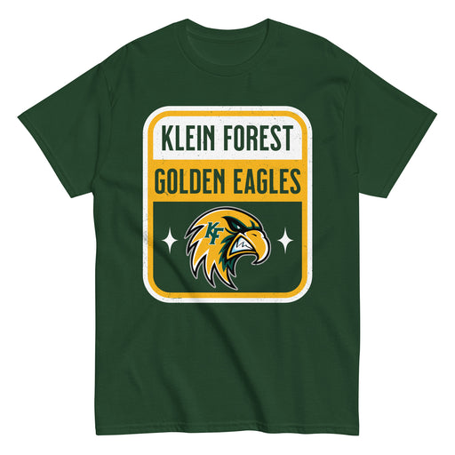 Klein Forest High School Golden Eagles Classic Unisex Forest Green T-shirt 001
