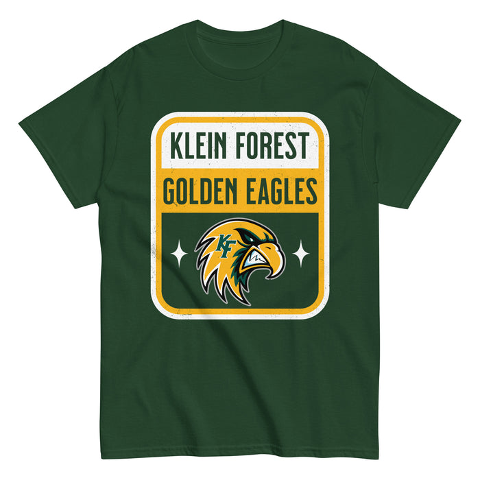 Klein Forest High School Golden Eagles Classic Unisex Forest Green T-shirt 001