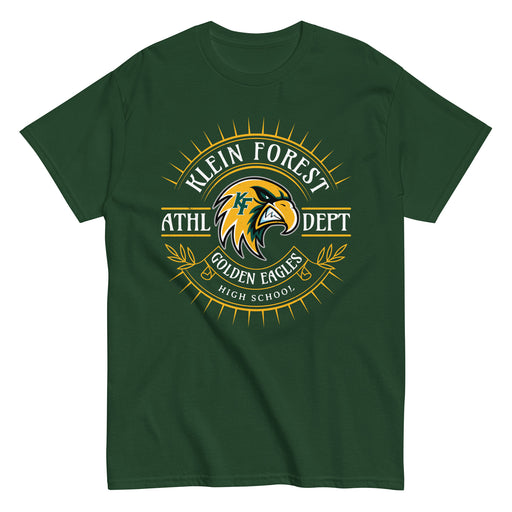 Klein Forest High School Golden Eagles Classic Unisex Forest Green T-shirt 201
