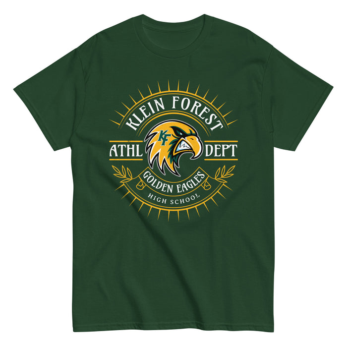 Klein Forest High School Golden Eagles Classic Unisex Forest Green T-shirt 201
